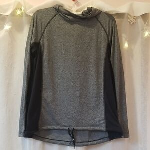 Under Armour Gray and Black Threadborne Hoodie